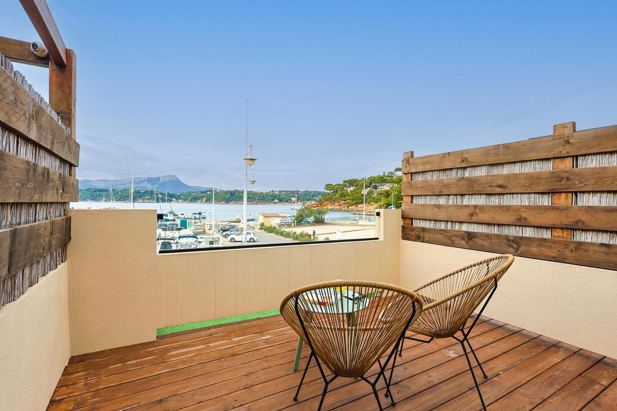 Chambre D'Hote Luxe Vue Mer Boheme Le Pradet Esterno foto